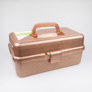 Пластиковая коробка для рукоделия Glitter Storage Box / Пыльно-розовaя
