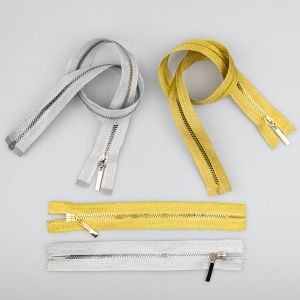 Mолния Lurex 3 мм T3  неразъёмная / Разная длина / Разные тона