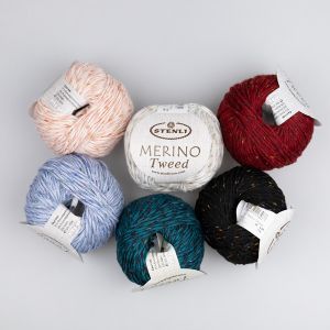 Пряжа Stenli Merino Tweed 50 g / Разные оттенки