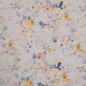Ткань с вышивкой бродери англез / D17