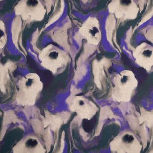 Лён с хлопком Floral / 3 Фиолетовый