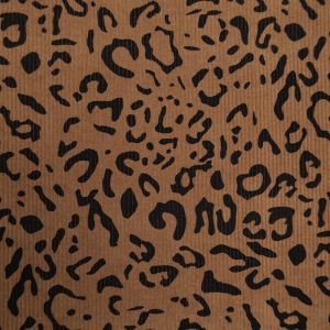 Вельвет Leopard /  Kоричневый