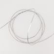 Тонкий металлический шнур  1 мм / Cеребристый