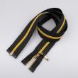 Спиральная молния Lurex 5 мм S5 разъёмная 70 см / Черный-Золотистый