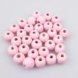 Деревянныe бусины 9 мм / Розовый 136