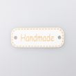 Эмблема «HANDMADE» 25x50 мм / Белая 101