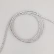 Тонкий металлический шнур  3 мм / Cеребристый