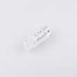 Tрубчатый стоппер  для шнура с одним отверстием / 001 Прозрачный