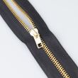 4 мм застежка-молнияс золотыми звеньями для джинсы 16 мм / 332 Черный
