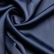 Однотонный искусственный шелк Креп Атлас / 88 Tемно-синий