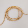 Тонкий металлический шнур  3 мм / Белый-Золотистый