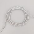 Тонкий металлический шнур  3 мм / Белый-Cеребристый