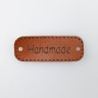 Эмблема «HANDMADE» 25x50 мм / Kоричневaя 299