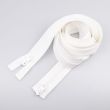 Спиральная молния 7 мм S7, с двумя бегунками, 250 см / 101 Белый