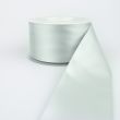 Двусторонная атласная лента 50 мм / 0009 Light Silver
