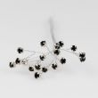 Украшение с декоративными камнями / Черный / 3.5 мм