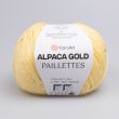 Пряжа с альпакой и пайетками YarnArt Alpaca Gold Paillettes 50 г / 9318 Light Yellow